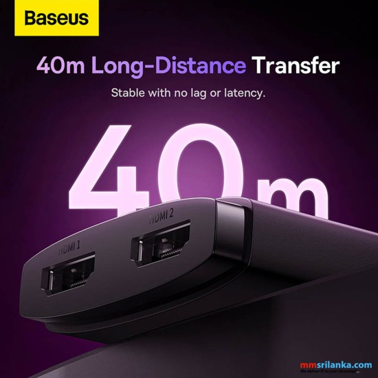 Baseus AirJoy Series 2-in-1 Bidirectional HDMI Switch Cluster Black 